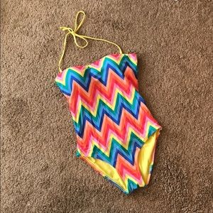Aerie rainbow one piece swimsuit